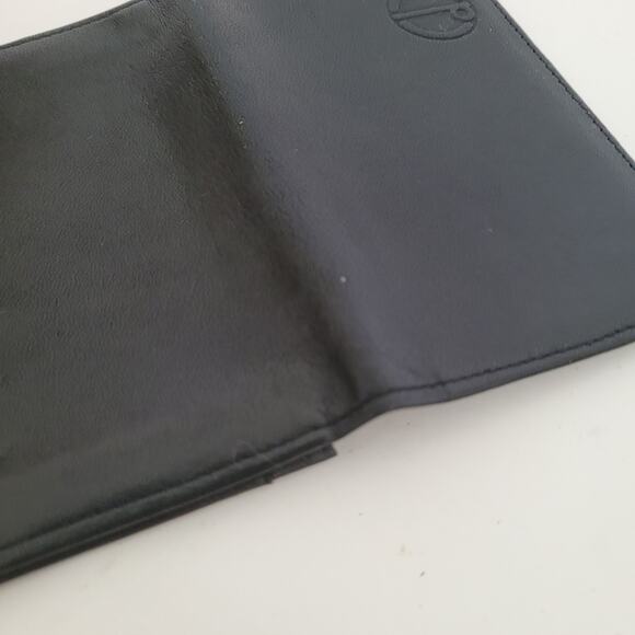 Dunhill Designer Card Wallet Black Bifold Leather Folding Small Logo Vintage - Picture 7 of 11
